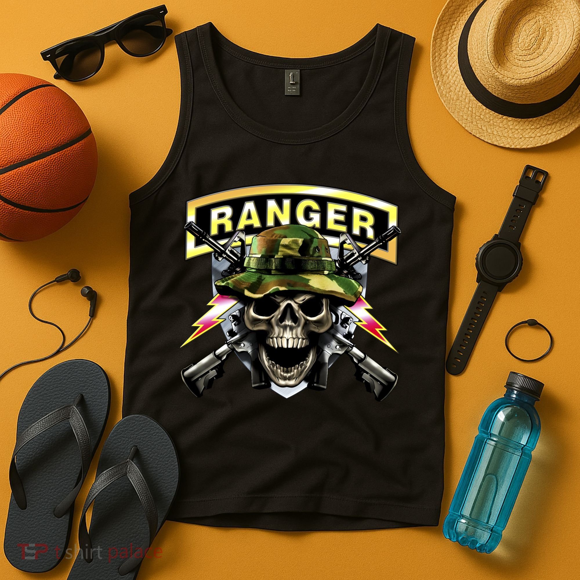 Army Ranger Skull Tank Top