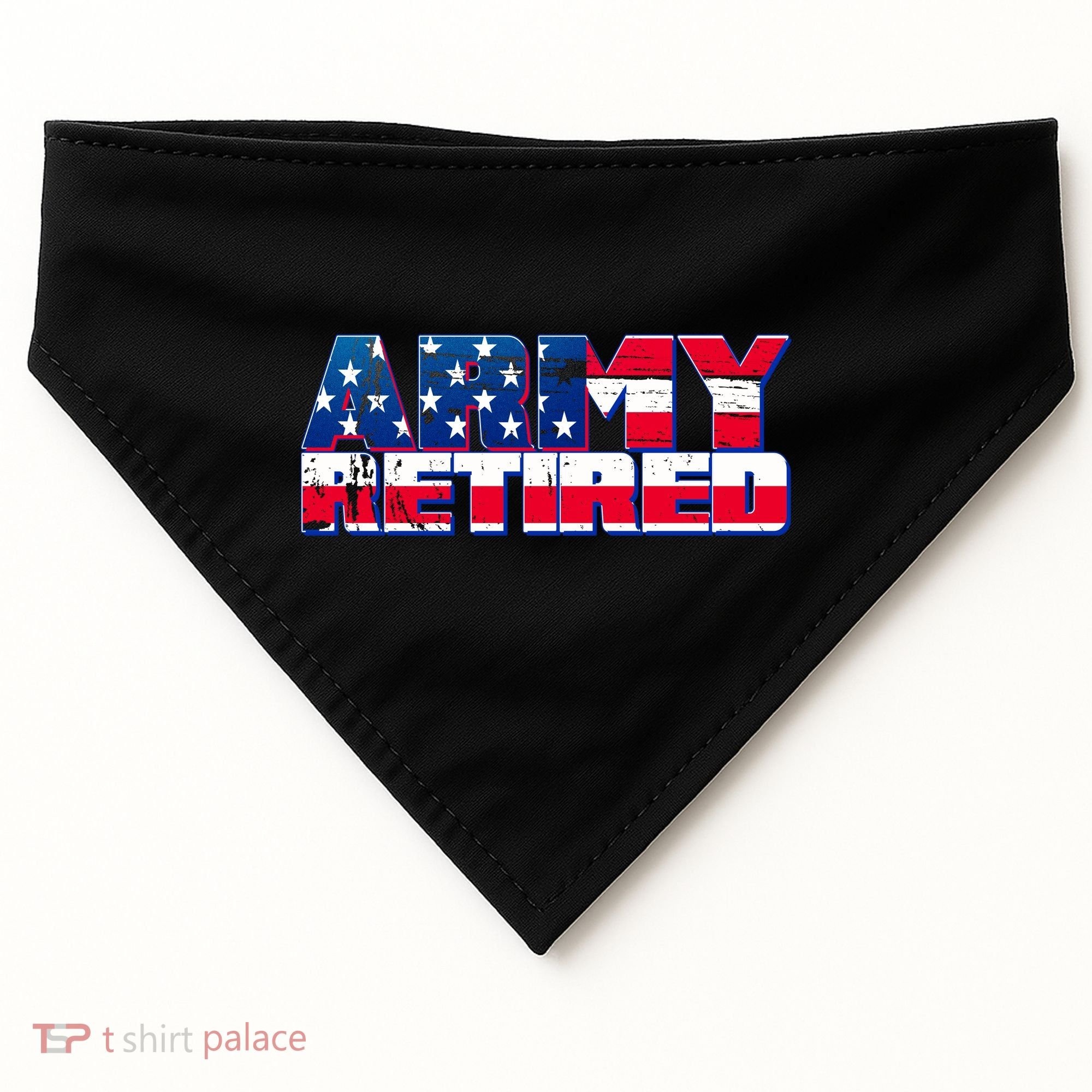 Army Retired USA-Made Doggie Bandana