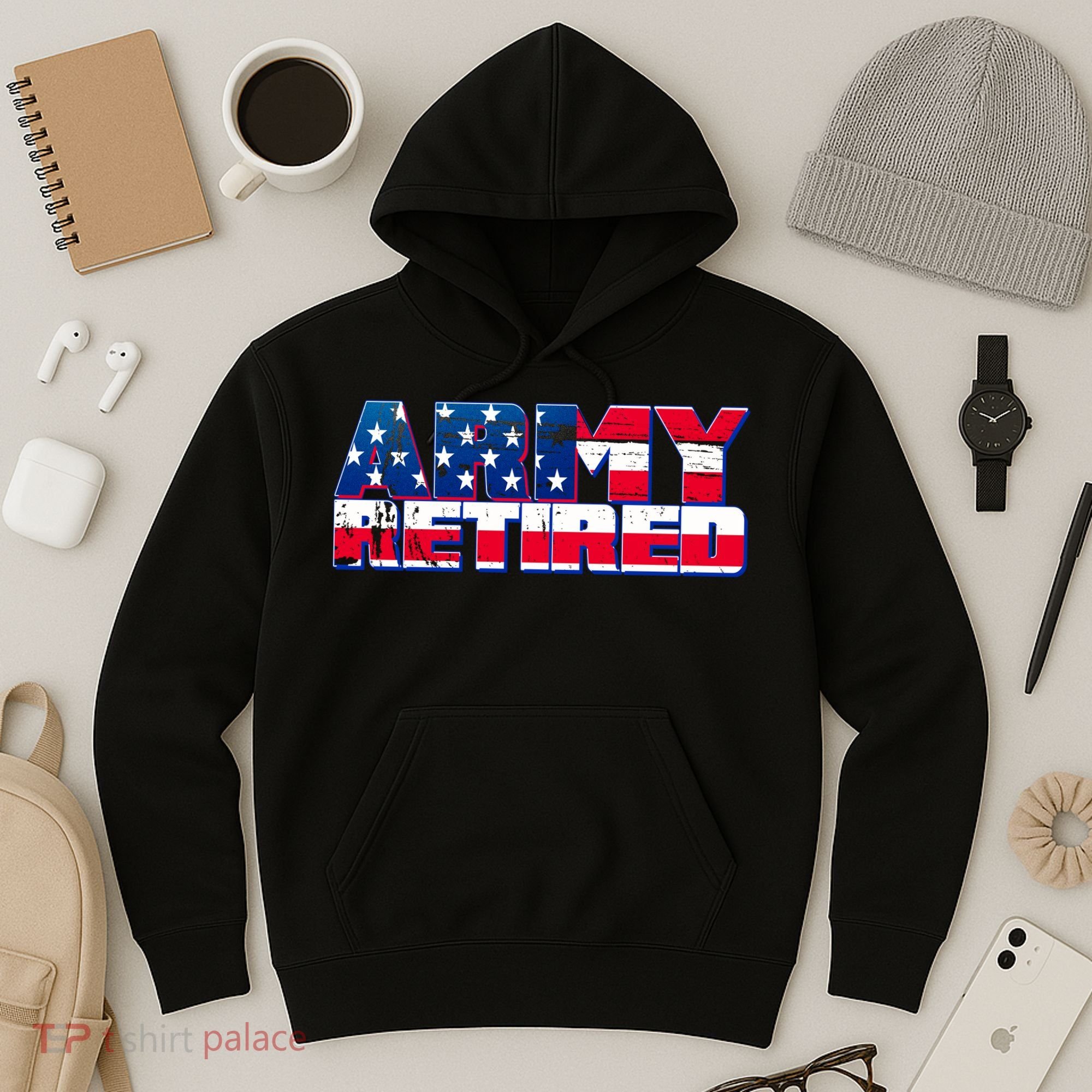 Army Retired Hoodie