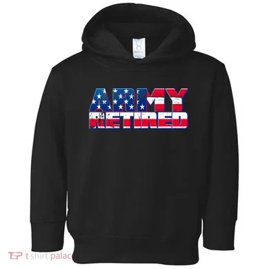 Army Retired Toddler Hoodie
