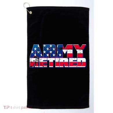 Army Retired Golf Towel