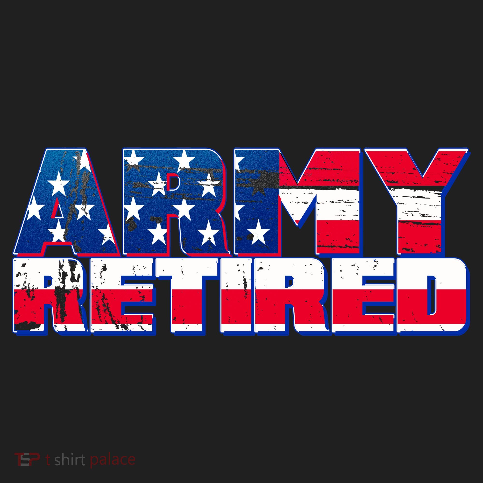 Army Retired Golf Towel