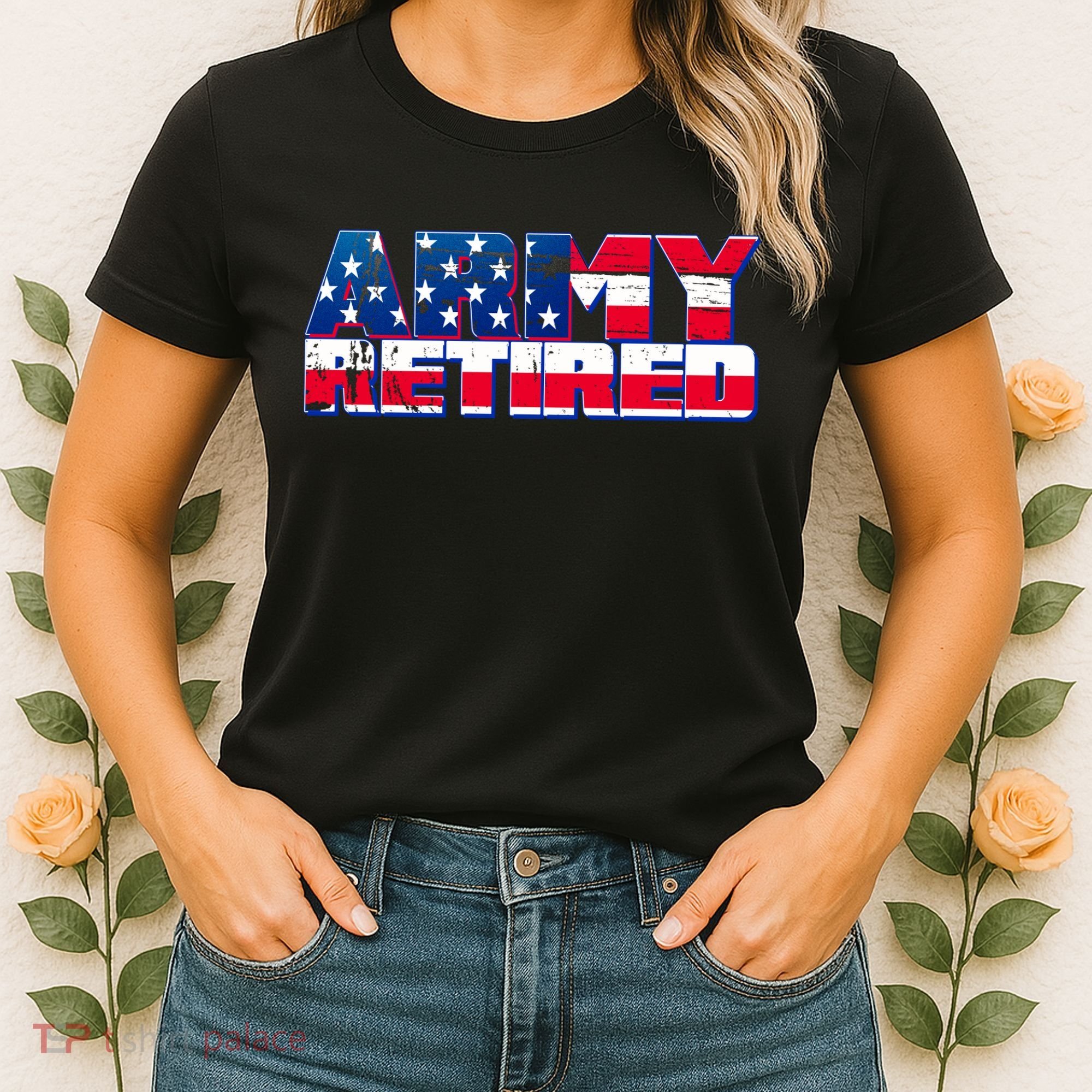 Army Retired Women's T-Shirt