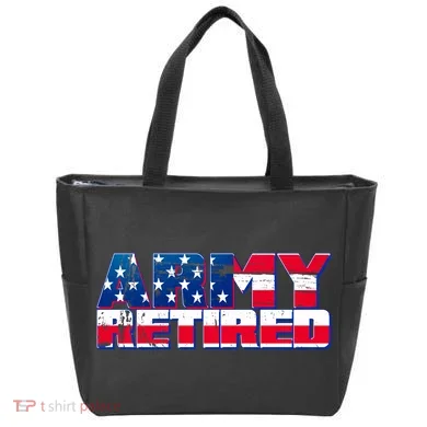 Army Retired Tote Bag