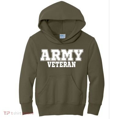 Army Veteran Kids Hoodie