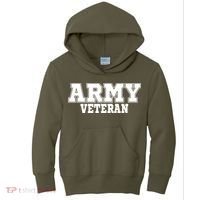 Army Veteran Kids Hoodie thumb 0