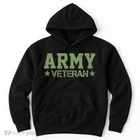 Army Veteran Distress Logo Hoodie thumb 0