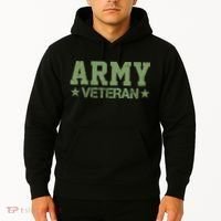 Army Veteran Distress Logo Hoodie thumb 2