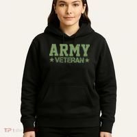 Army Veteran Distress Logo Hoodie thumb 5
