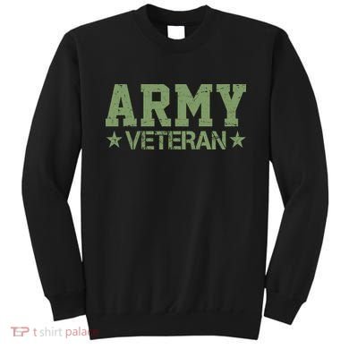 Army Veteran Distress Logo Sweatshirt