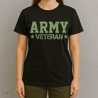 Army Veteran Distress Logo T-Shirt thumb 4