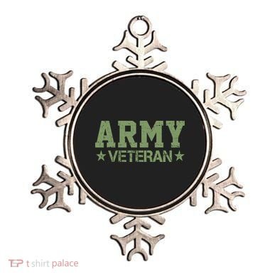 Army Veteran Distress Logo Ornament