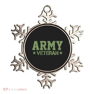 Army Veteran Distress Logo Ornament