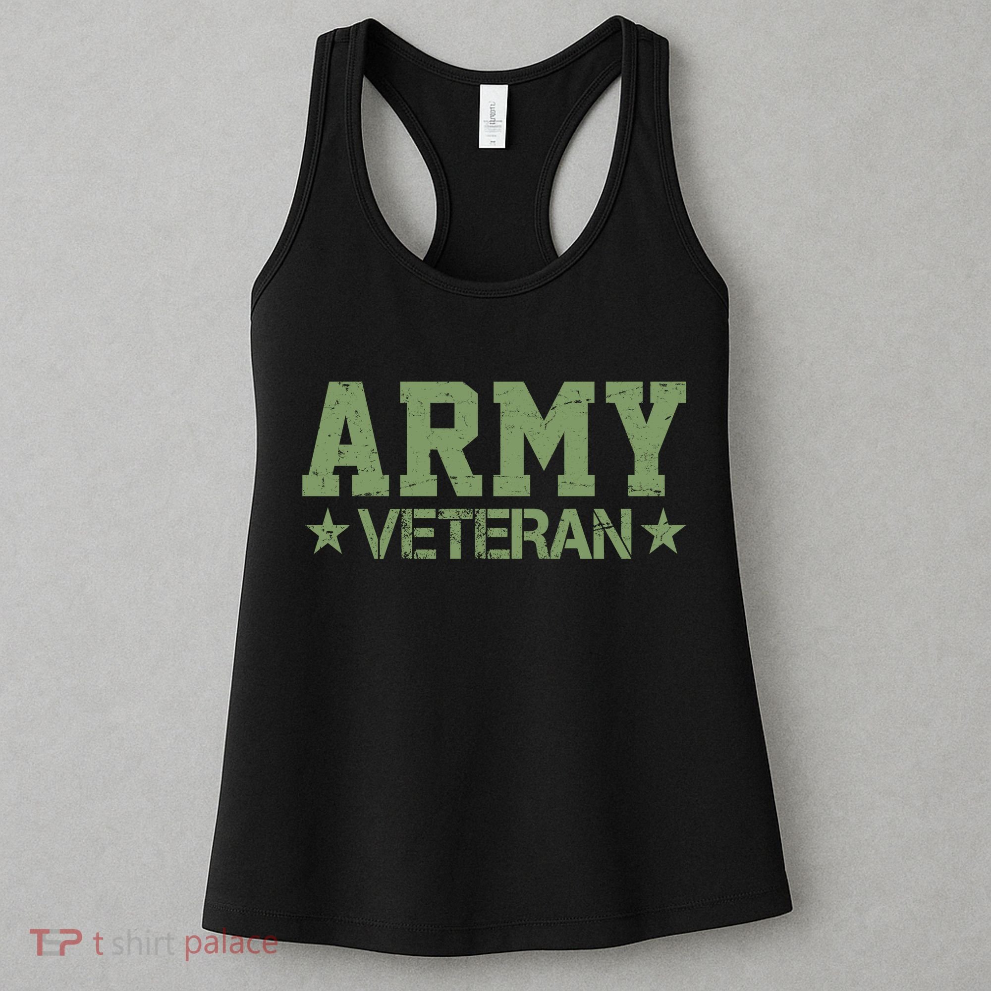Army Veteran Distress Logo Women's Tank Top