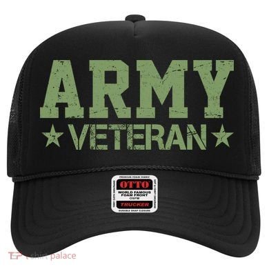 Army Veteran Distress Logo Hat