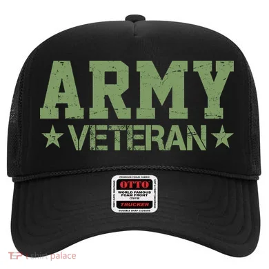 Army Veteran Distress Logo Hat