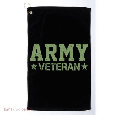 Army Veteran Distress Logo Golf Towel