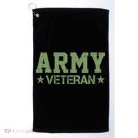 Army Veteran Distress Logo Golf Towel thumb 0