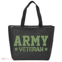 Army Veteran Distress Logo Tote Bag thumb 0