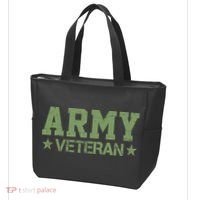 Army Veteran Distress Logo Tote Bag thumb 3