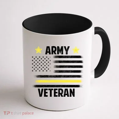Army Veteran Flag Coffee Mug back