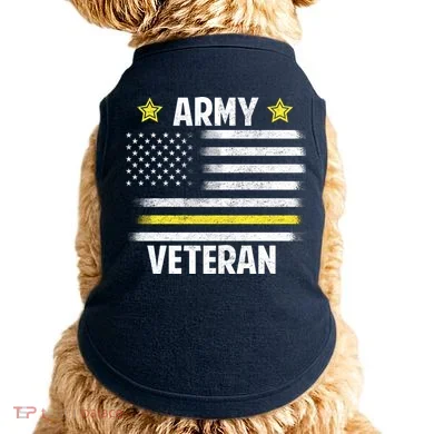 Army Veteran Flag Doggie Tank