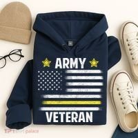 Army Veteran Flag Hoodie thumb 4