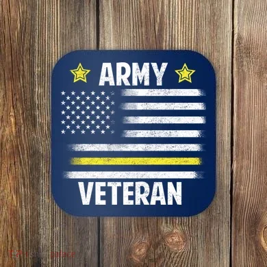 Army Veteran Flag Coaster