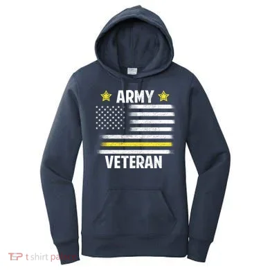 Army Veteran Flag Women's Hoodie