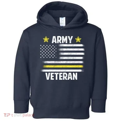 Army Veteran Flag Toddler Hoodie
