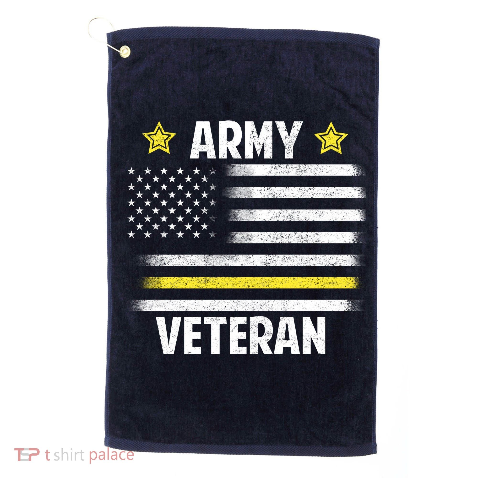 Army Veteran Flag Golf Towel