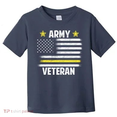 Army Veteran Flag Toddler T-Shirt