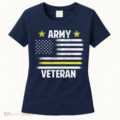 Army Veteran Flag Women's T-Shirt