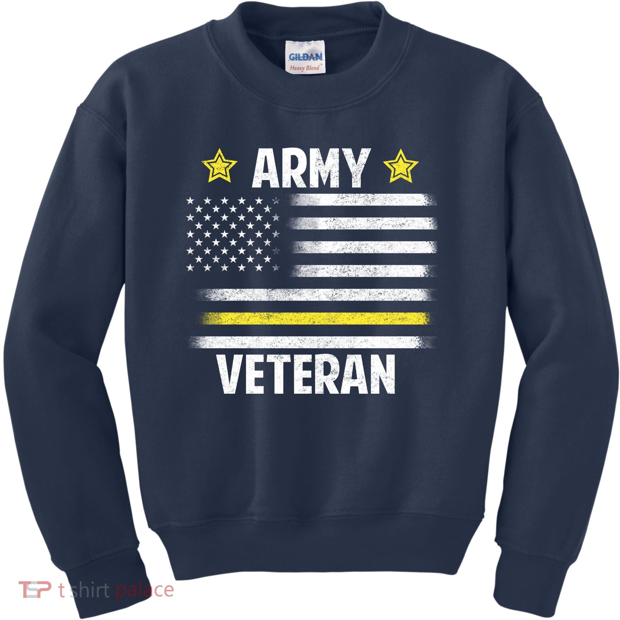 Army Veteran Flag Kids Sweatshirt