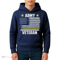 Army Veteran Flag Kids Hoodie thumb 4
