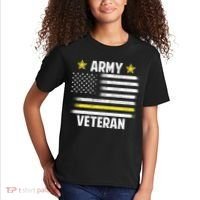 Army Veteran Flag Kids T-Shirt thumb 2