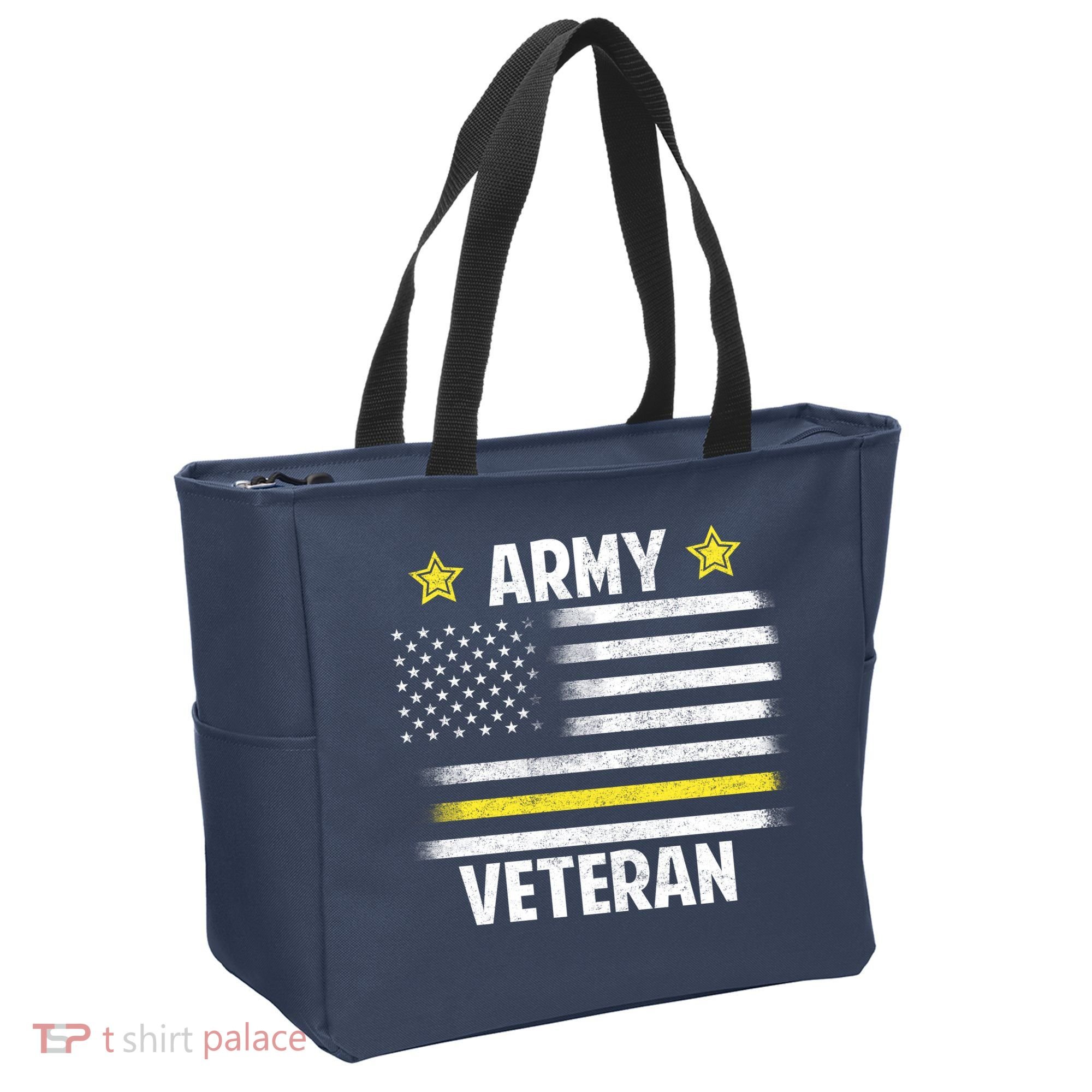 Army Veteran Flag Tote Bag