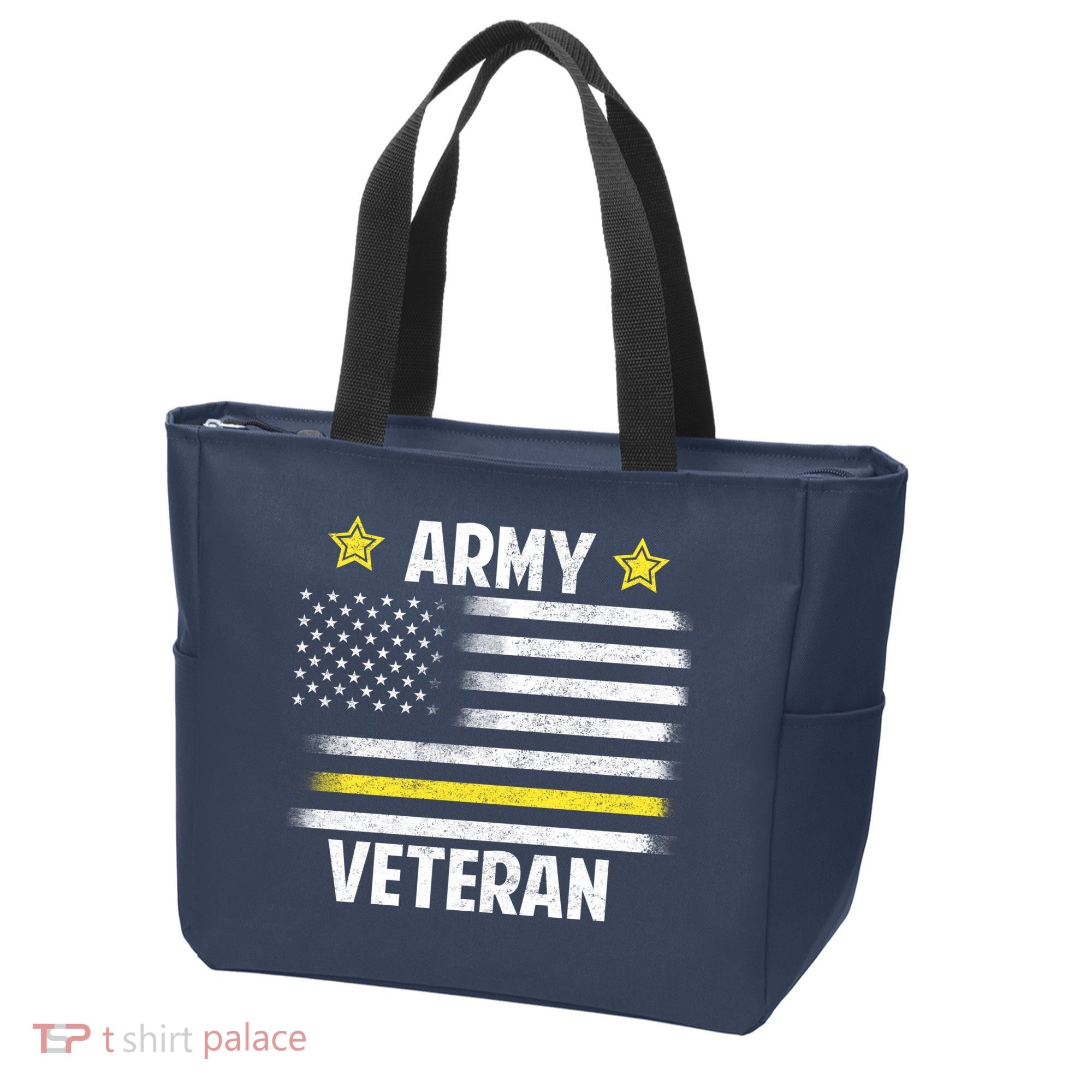 Army Veteran Flag Tote Bag