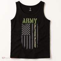 Army Veteran Thin Camo Line Flag Tank Top thumb 2