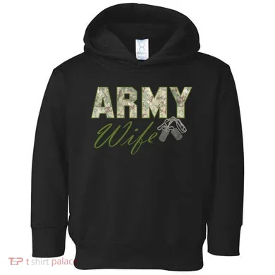 Army Wife Toddler Hoodie