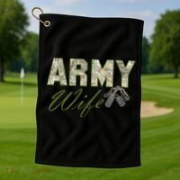 Army Wife Golf Towel thumb 1