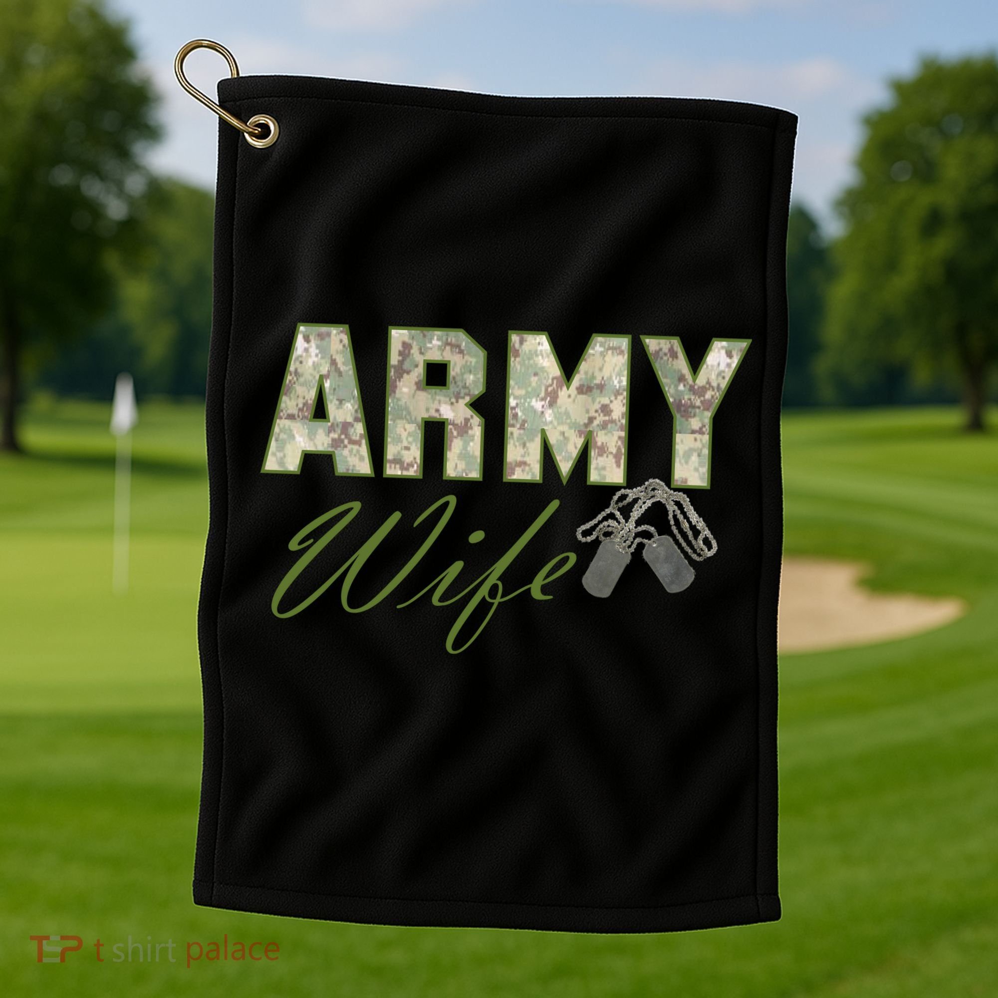 Army Wife Golf Towel