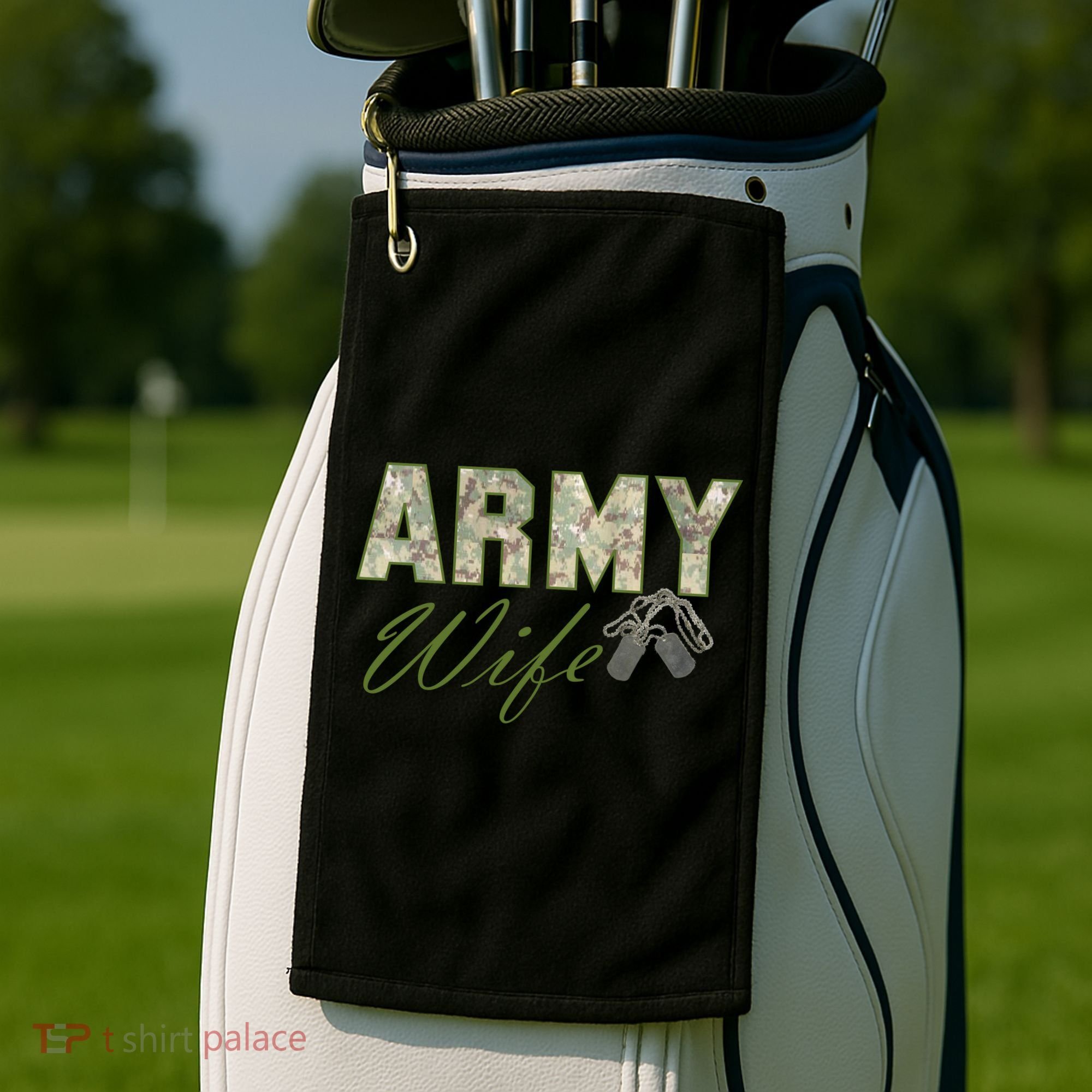 Army Wife Golf Towel