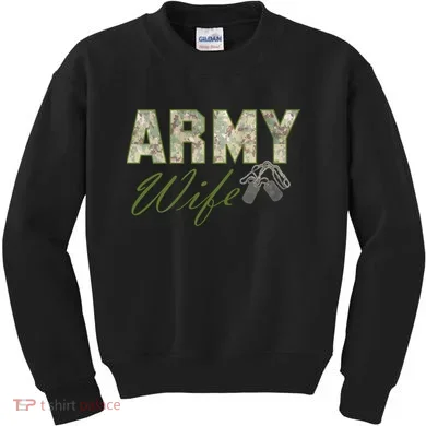 Army Wife Kids Sweatshirt