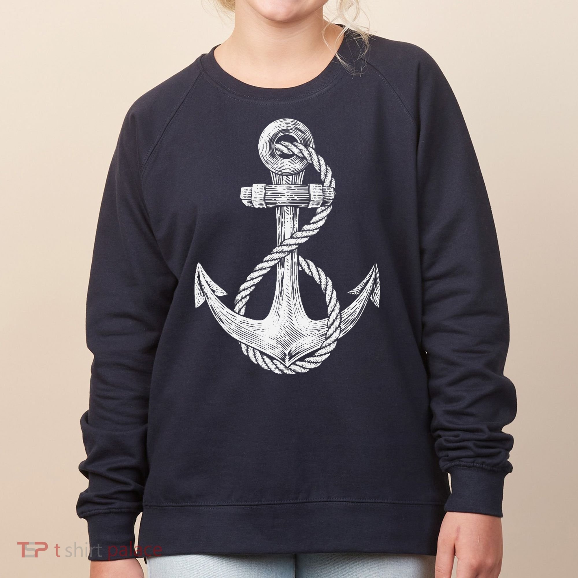 Anchor Rope Nautical Sailing Sail Sea Women's Sweatshirt