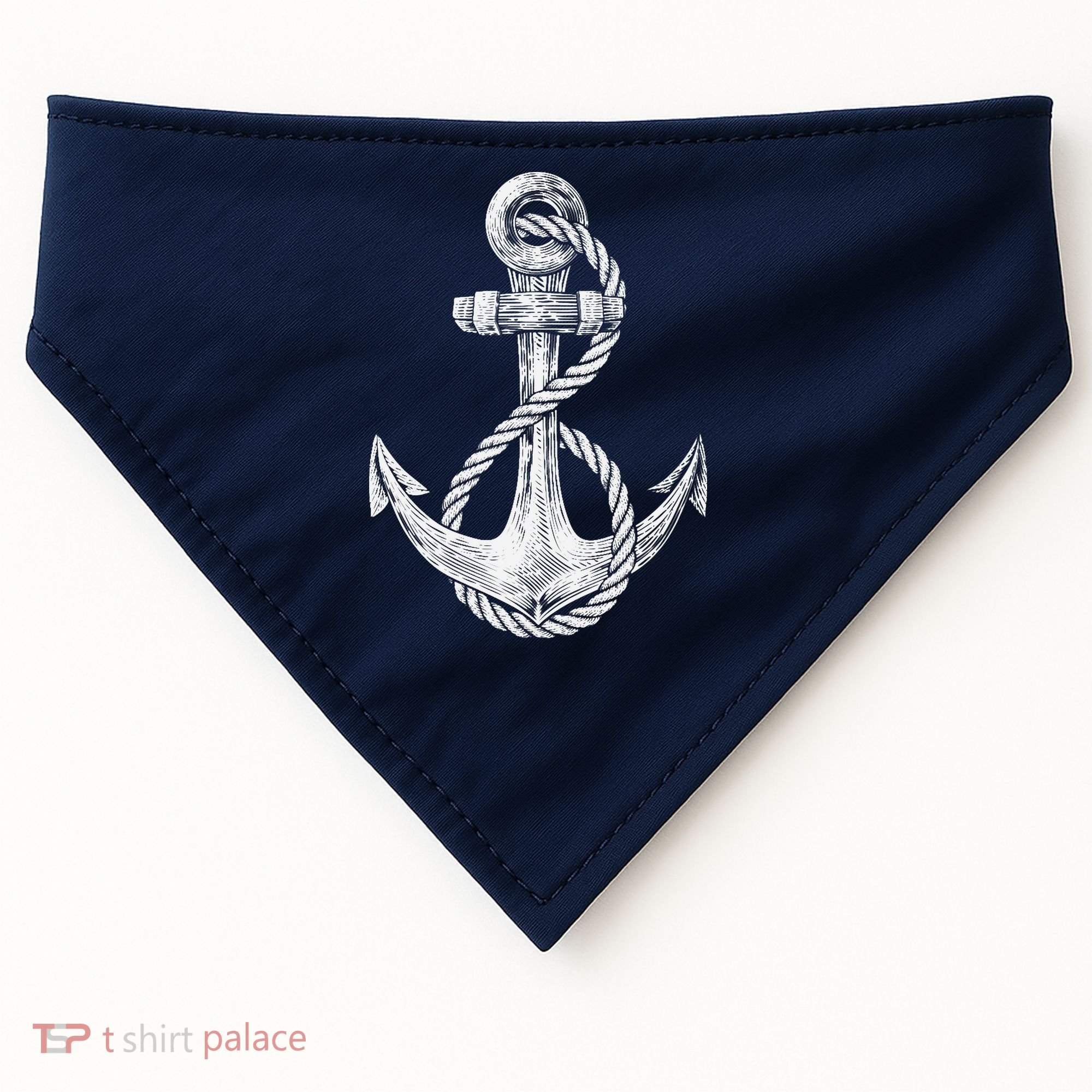 Anchor Rope Nautical Sailing Sail Sea USA-Made Doggie Bandana