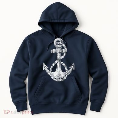 Anchor Rope Nautical Sailing Sail Sea Hoodie