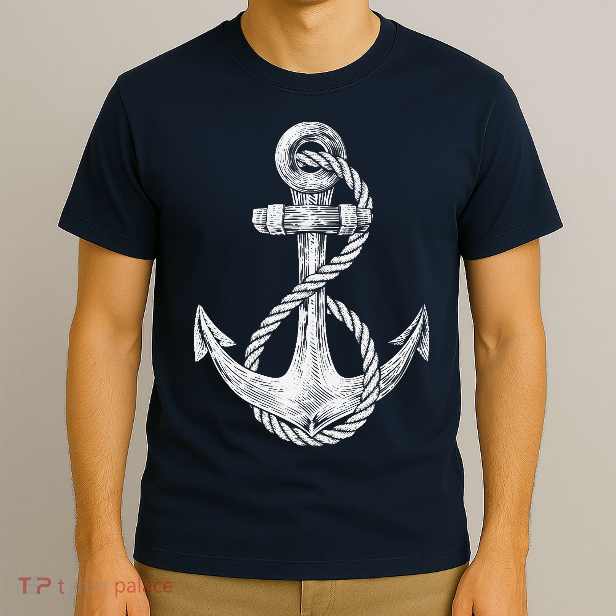 Anchor Rope Nautical Sailing Sail Sea T-Shirt