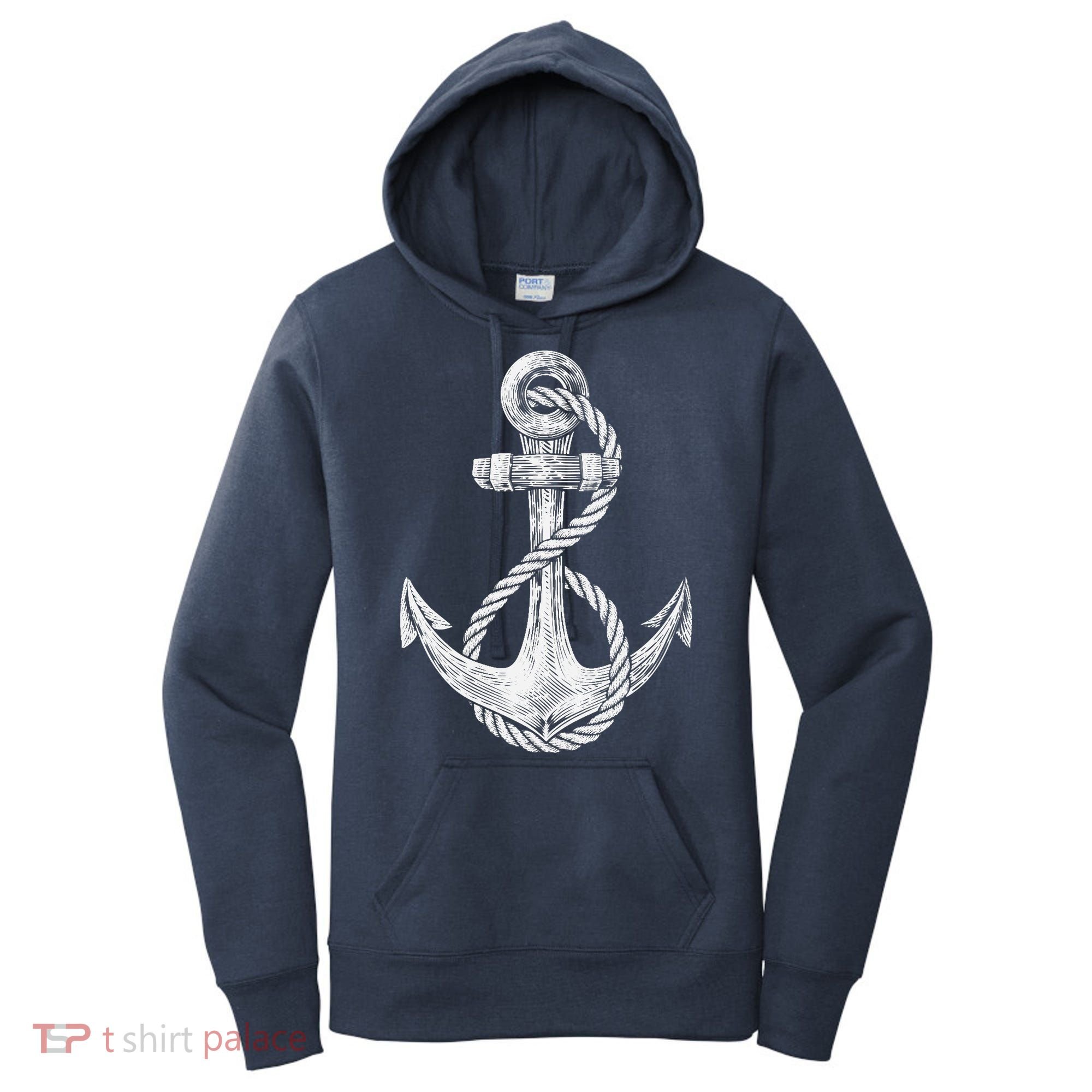 Anchor Rope Nautical Sailing Sail Sea Women's Hoodie