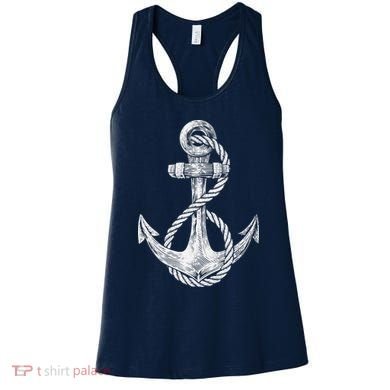 Anchor Rope Nautical Sailing Sail Sea Women's Tank Top